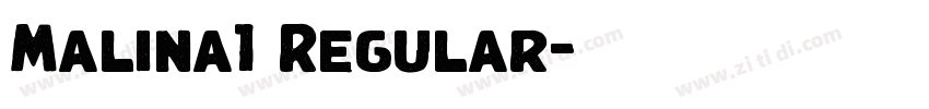 Malina1 Regular字体转换